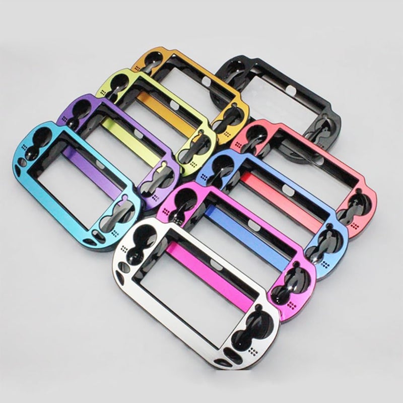 OSTENT Colorful Aluminum Metal Skin Protective Cover Case for Sony PS Vita 1000 PSV1000 Console Color Silver - Image 3